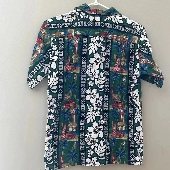 ❤️2/$50❤️[18]NWOT RJC Men  Surfing / Hawaii Pattern SS Shirt - Picture 3 of 5
